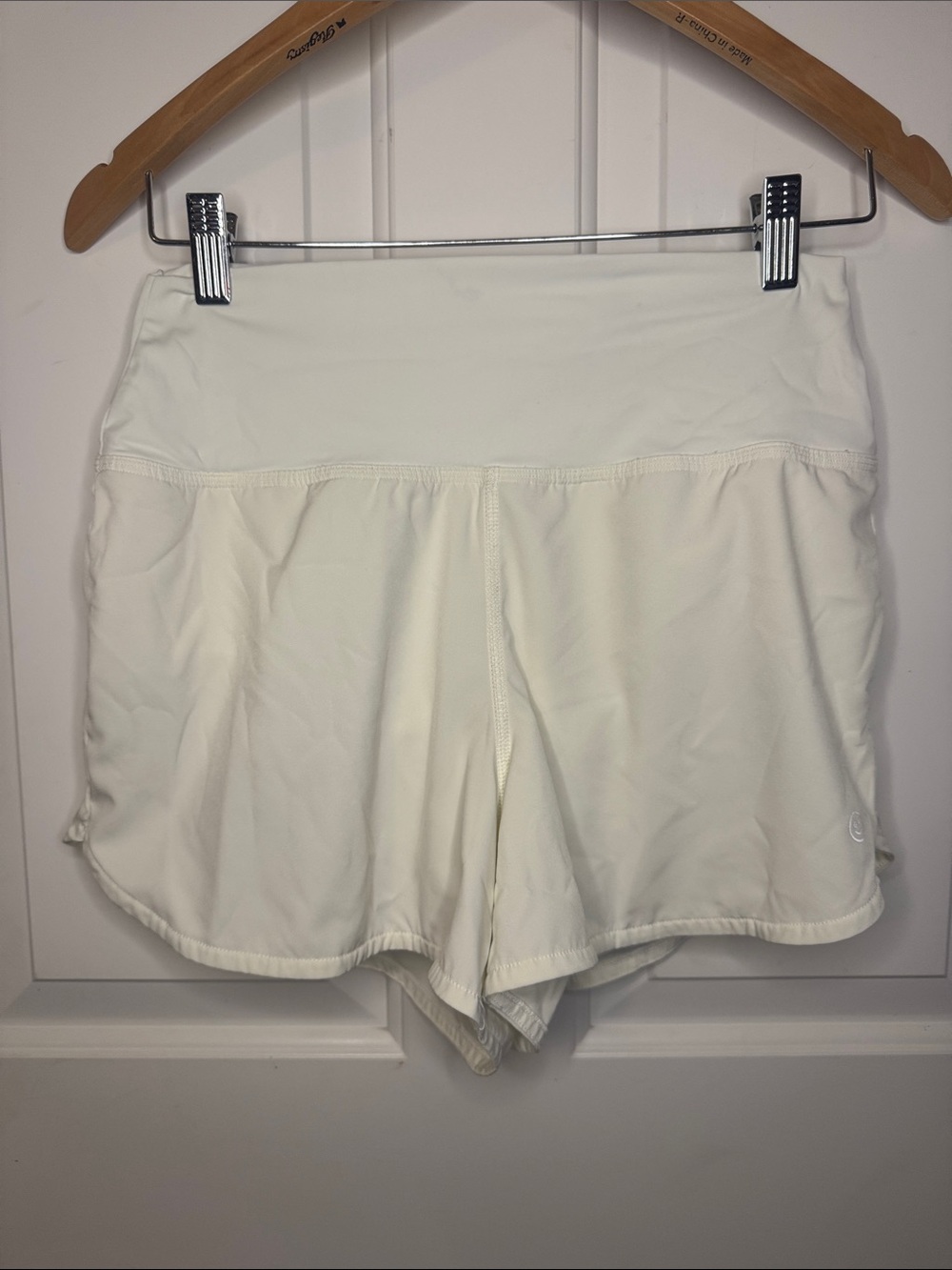 Gilly Hicks Cream-White Athletic Shorts